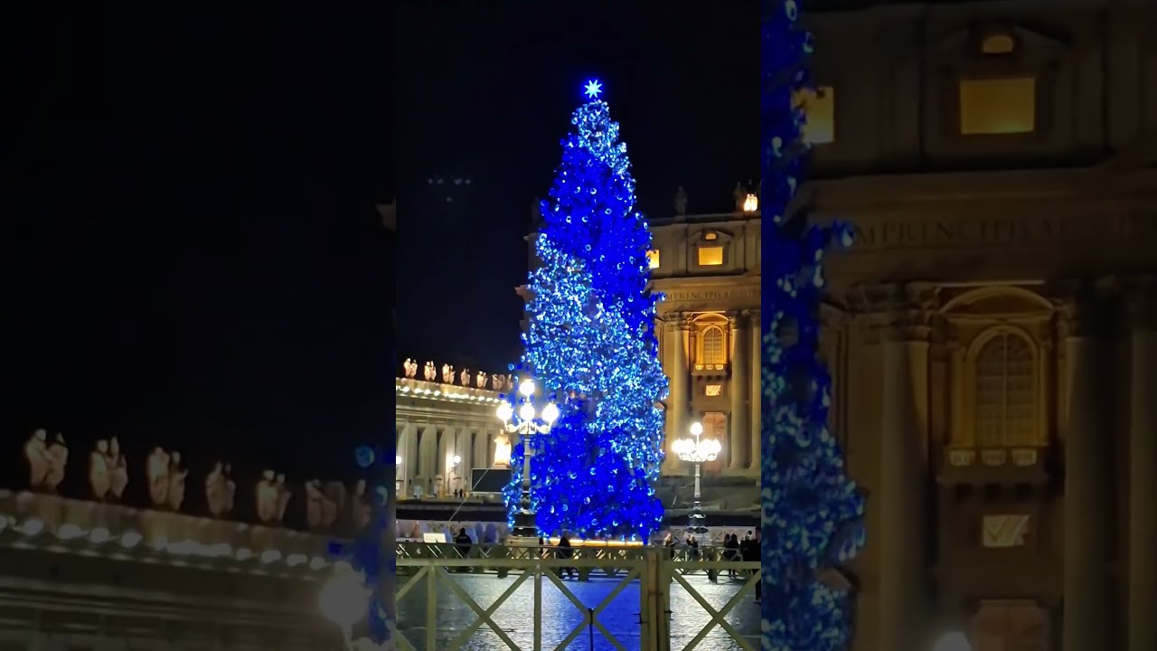 Natale in Piazza San Pietro #vaticano #natale #shorts